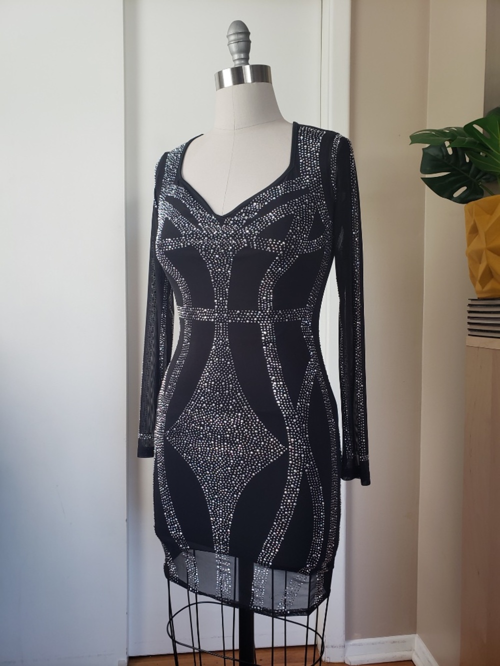 Bombshell Beaded Dress Size Large